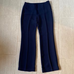 CAbi navy dress pants, straight leg with side zipper. Never been worn